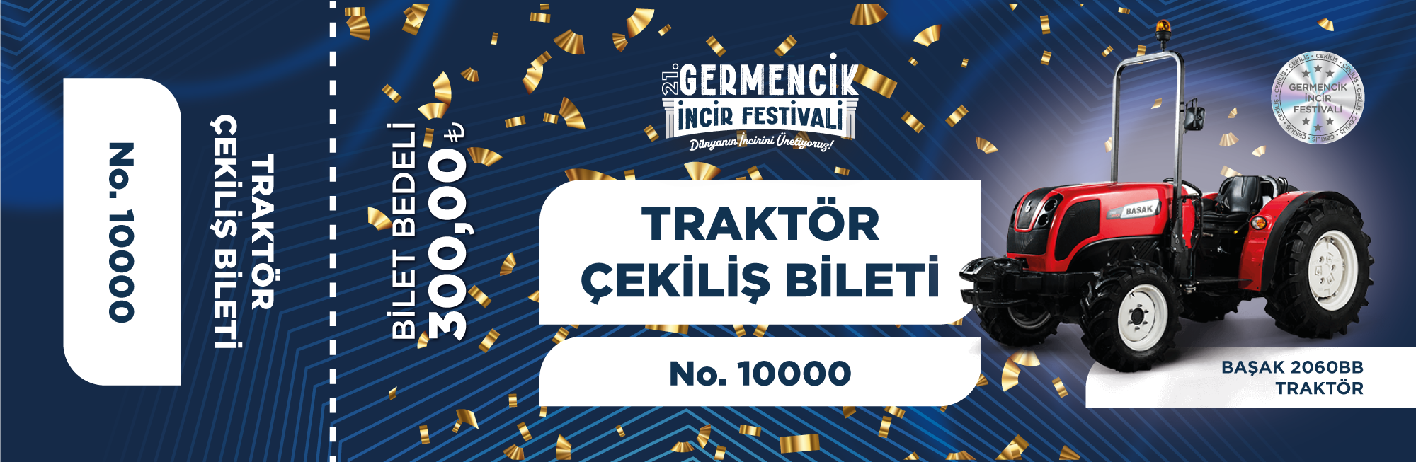Traktör çekilişi bileti